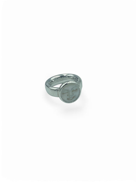 Mini moon chunky ring