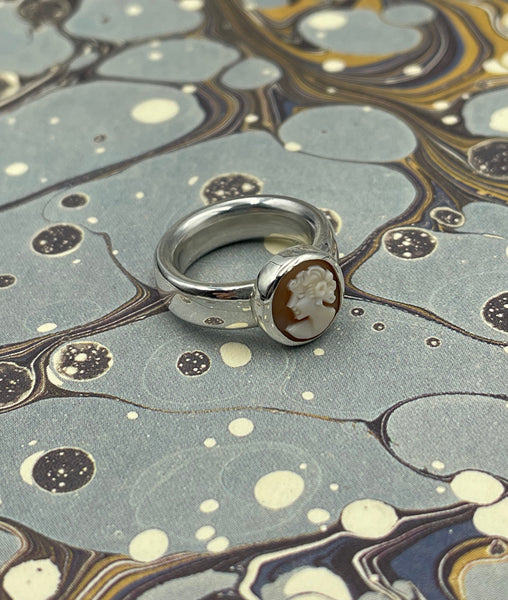 Celeste cameo ring